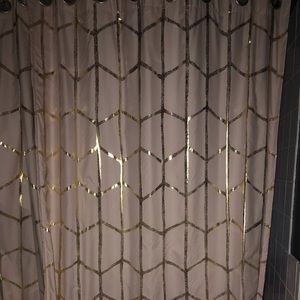 Arielle (at target) black out metallic curtains